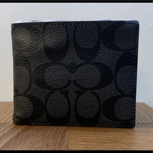 ‼️SOLD‼️COACH Double Billfold Wallet In Signature Canvas - Picture 7 of 7